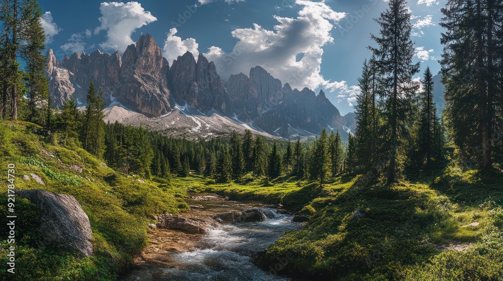 Serene Mountain Stream Serene Mountain Stream