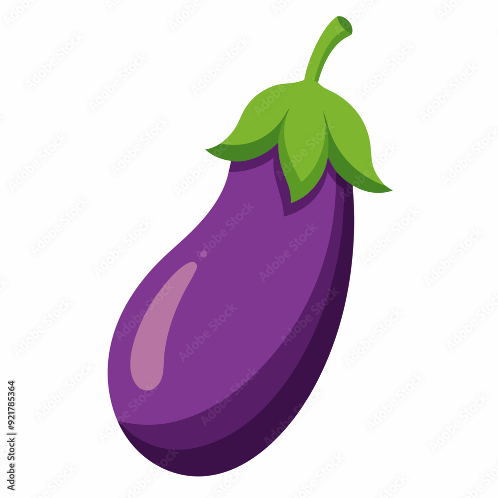 A simple eggplant art vector illustration A simple eggplant art vector illustration