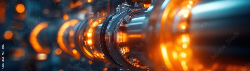Futuristic machine with glowing elements and intricate details, showcasing advanced technology and industrial design. Futuristic machine with glowing elements and intricate details, showcasing advanced technology and industrial design.