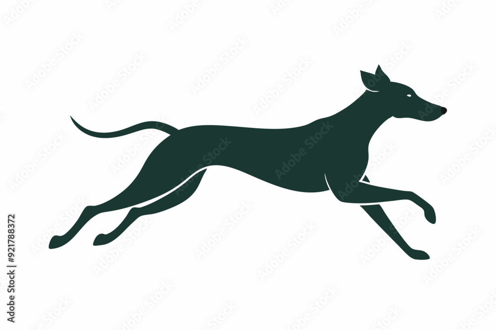 Cute Jumping Dog Vector Illustration