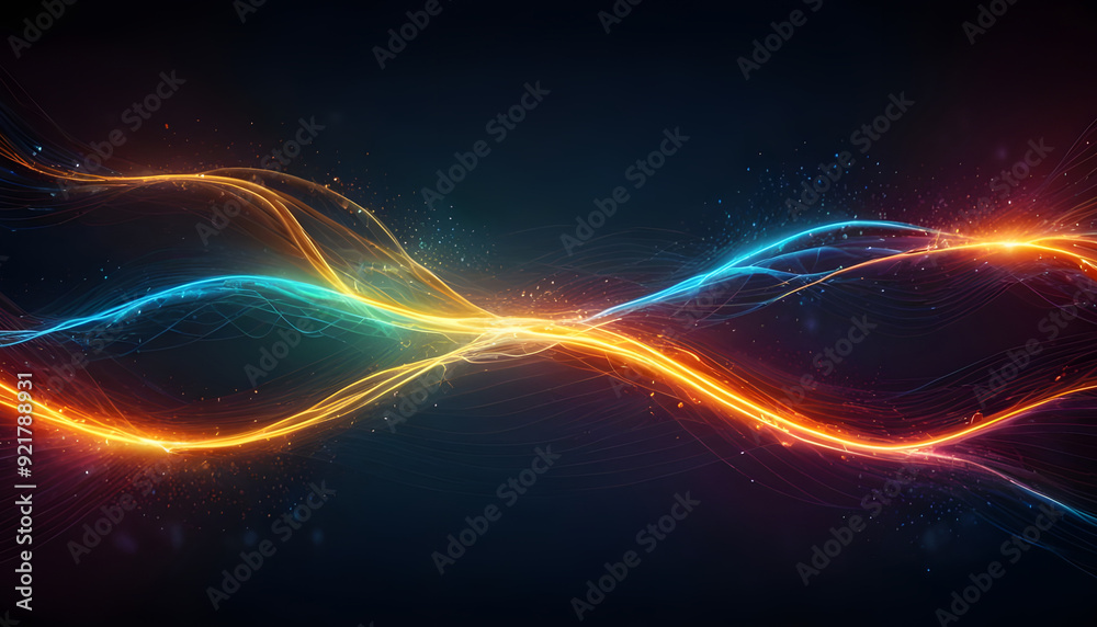 Obraz premium Abstract background, A colorful abstract background design. Generative Ai