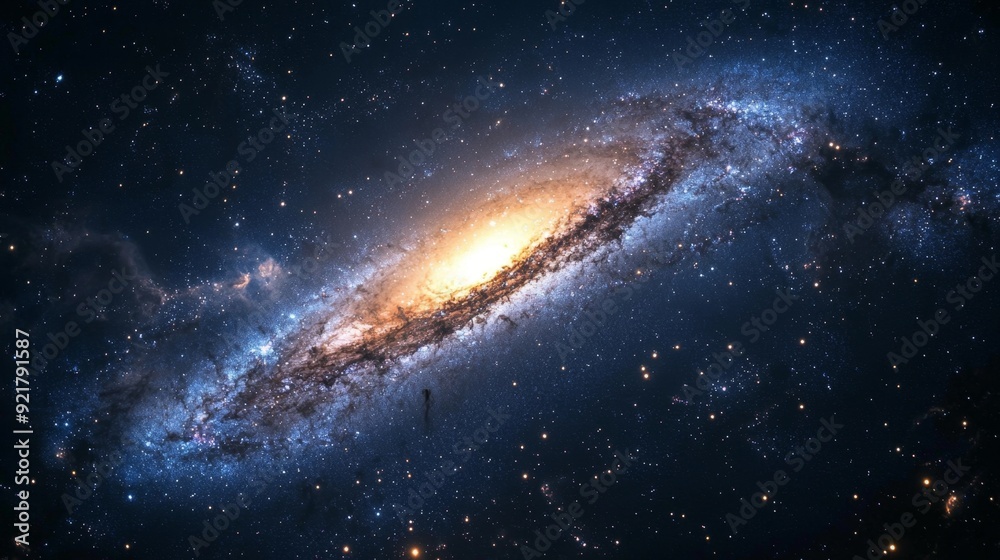 Fototapeta premium Spiral Galaxy in Deep Space.