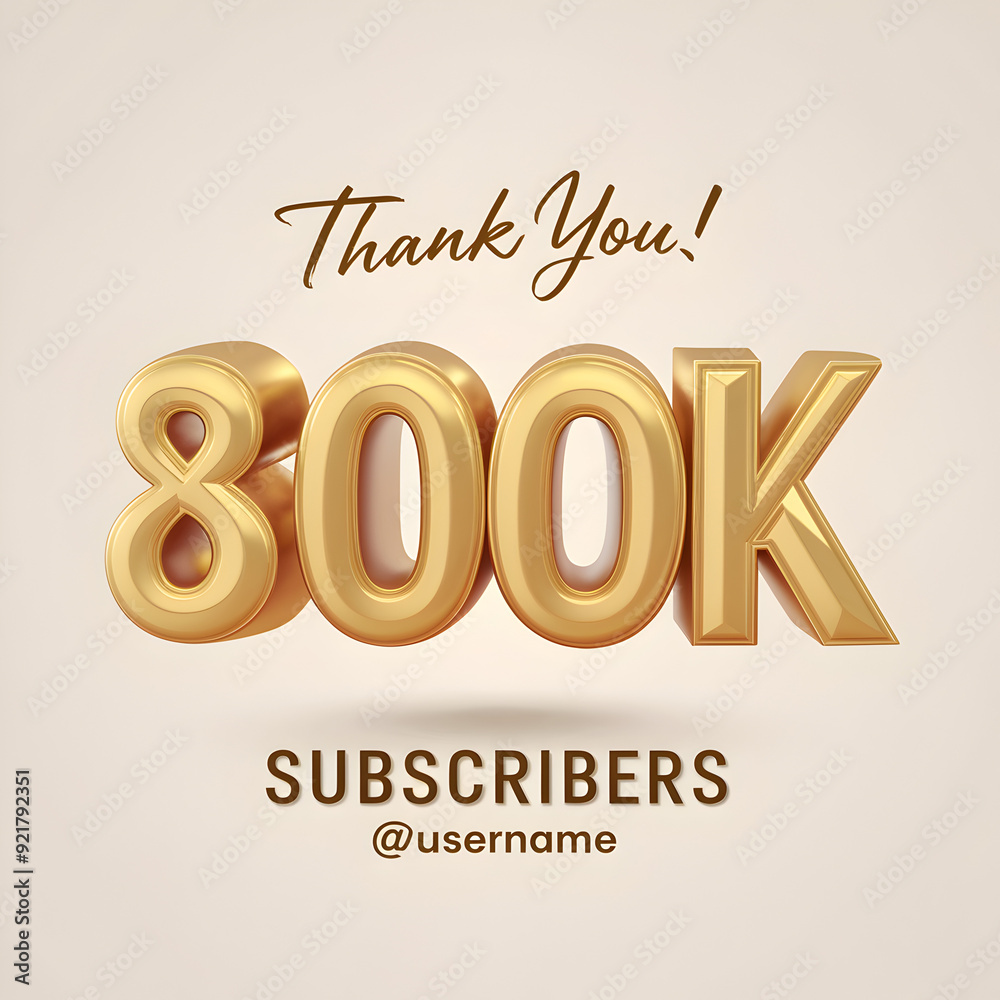 Golden Celebration: 800K Subscribers Banner Golden Celebration: 800K Subscribers Banner