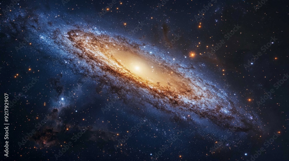 Obraz premium Spiral Galaxy in Space.