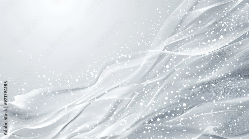Abstract Silver Grey Background with White Sparkles Abstract Silver Grey Background with White Sparkles