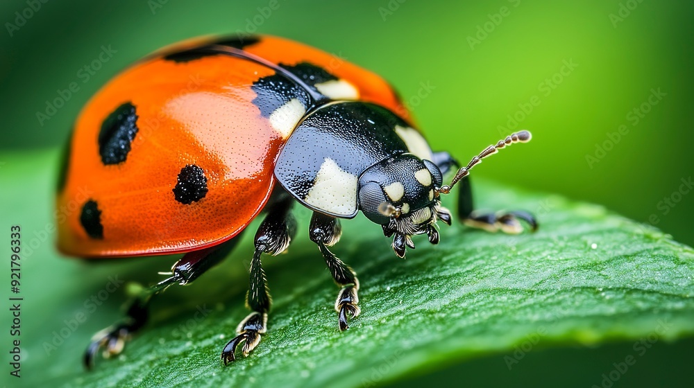 close-up macro photo of ladybug close-up macro photo of ladybug