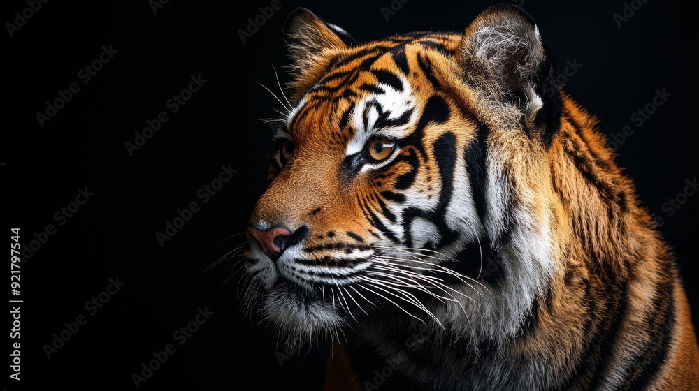 Closeup of a Tiger's Face. Closeup of a Tiger's Face.