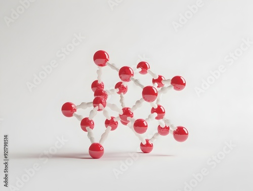 Intricate Molecular Structure of Carboxymethyl Dextrin   Detailed Scientific with Futuristic Aesthetics photo