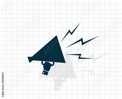 Vector dark color icon with shadow on light checkered background