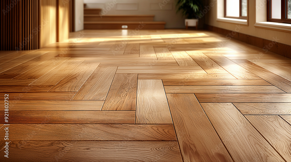 Close-up parquet flooring. Parquet with a wooden pattern Close-up parquet flooring. Parquet with a wooden pattern