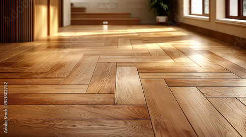Close-up parquet flooring. Parquet with a wooden pattern
