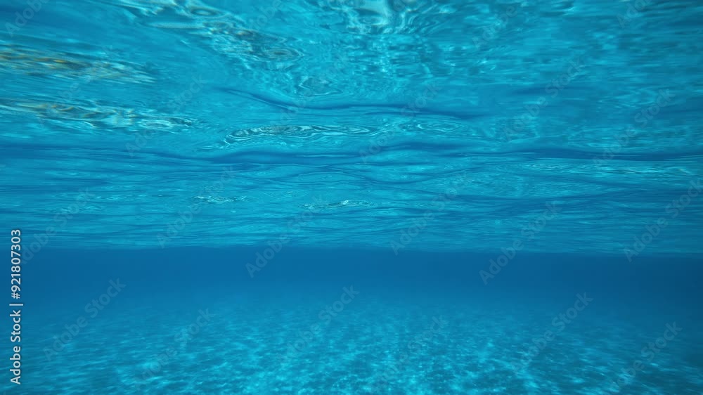 Underwater ocean waves surface background Underwater ocean waves surface background