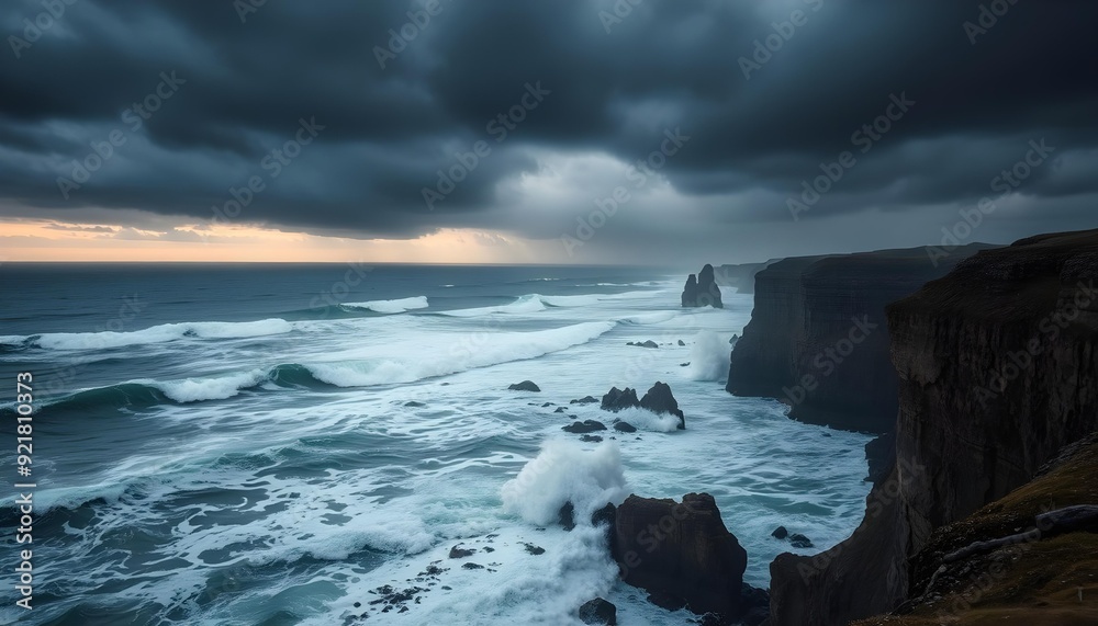 Fototapeta premium storm over the sea