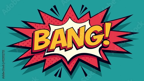 Wallpaper Mural Comic book style explosive bang text illustration Torontodigital.ca