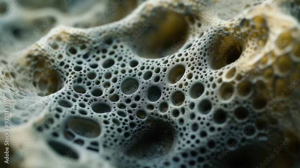 Close-up of a Textured Surface with Numerous Circular Indentations Close-up of a Textured Surface with Numerous Circular Indentations
