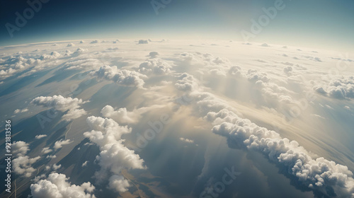 Breathtaking Scene of Cloudscape from Above Aerial View