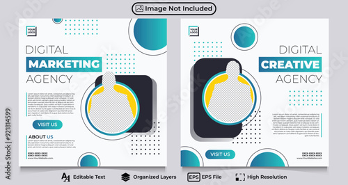professional business agency social media template