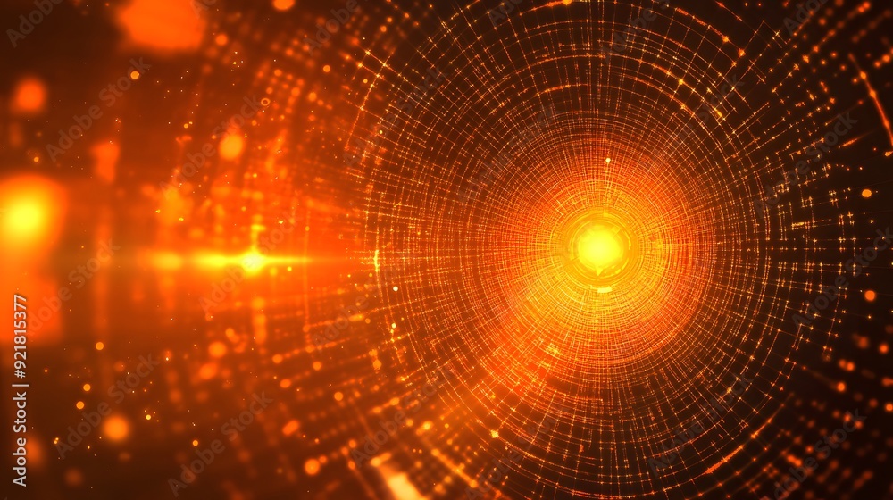 orange Abstract technology background circles digital hi-tech technology design background. concept innovation. vector illustration orange Abstract technology background circles digital hi-tech technology design background. concept innovation. vector illustration