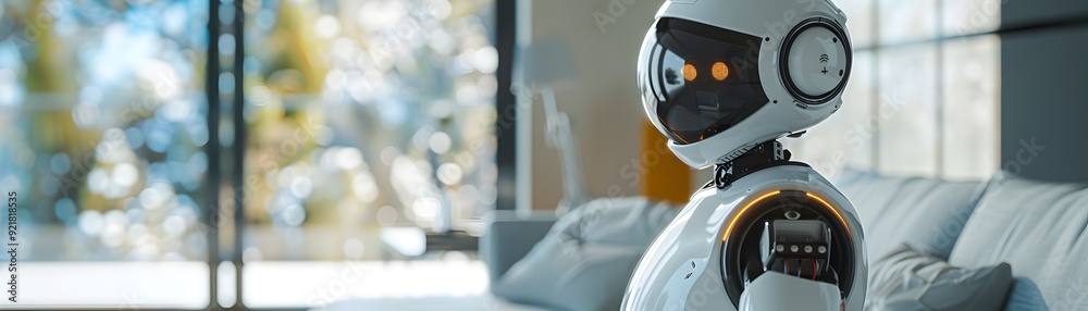 Futuristic Robotic Assistant Performing Household Chores Representing and Automation in Everyday Life Futuristic Robotic Assistant Performing Household Chores Representing and Automation in Everyday Life