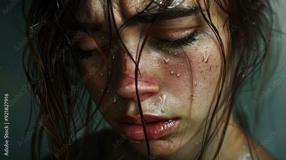 Feeling Drained From All Her Efforts, Highlighting Exhaustion And Perseverance