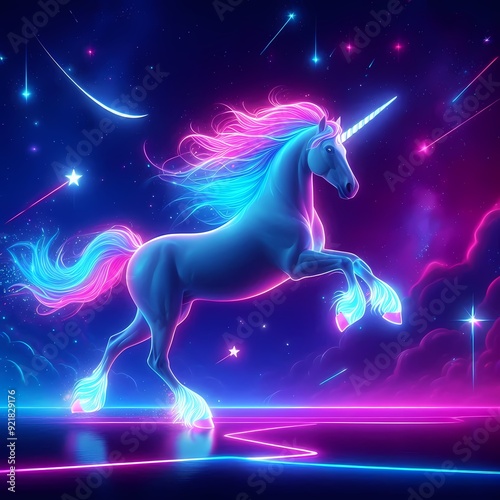 Neon Unicorn Midnight Run