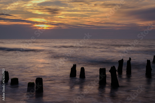 SUNSET - End of the day at the seaside photo