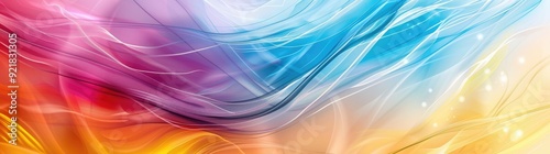 abstract colorful background with pen strokes lines and swirls