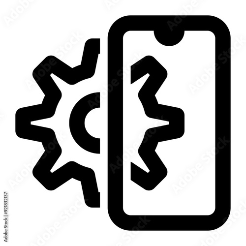 device setting, device setup, device configuration, phone setting, smartphone setting, phone configuration, smartphone engine outline icon