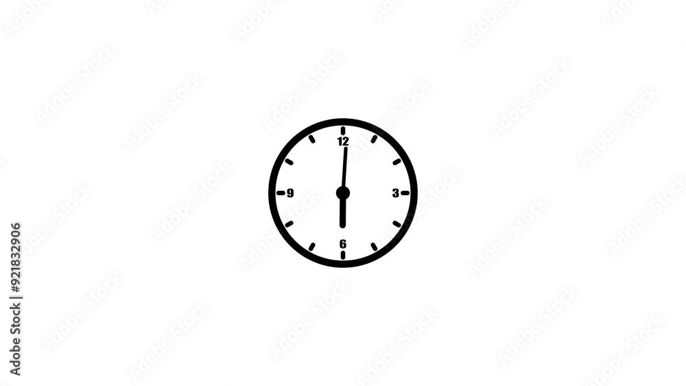 clock icon countdown 24 hour day fast speed. circle 360 degree rotation animation. clock icon countdown 24 hour day fast speed. circle 360 degree rotation animation.