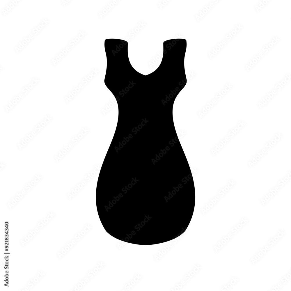 Fashion girl dress vector illustration