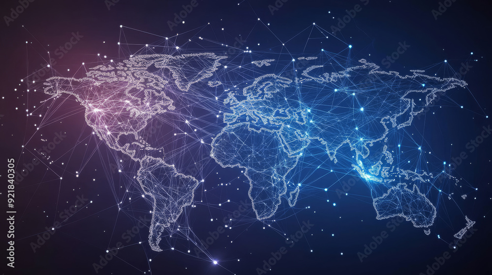 Global network connection enveloping the Earth with lines of innovative perception. Concept of 5G wireless digital connectivity and future internet of things. 3D illustration. Global network connection enveloping the Earth with lines of innovative perception. Concept of 5G wireless digital connectivity and future internet of things. 3D illustration.