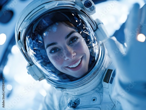 Woman in Space Suit