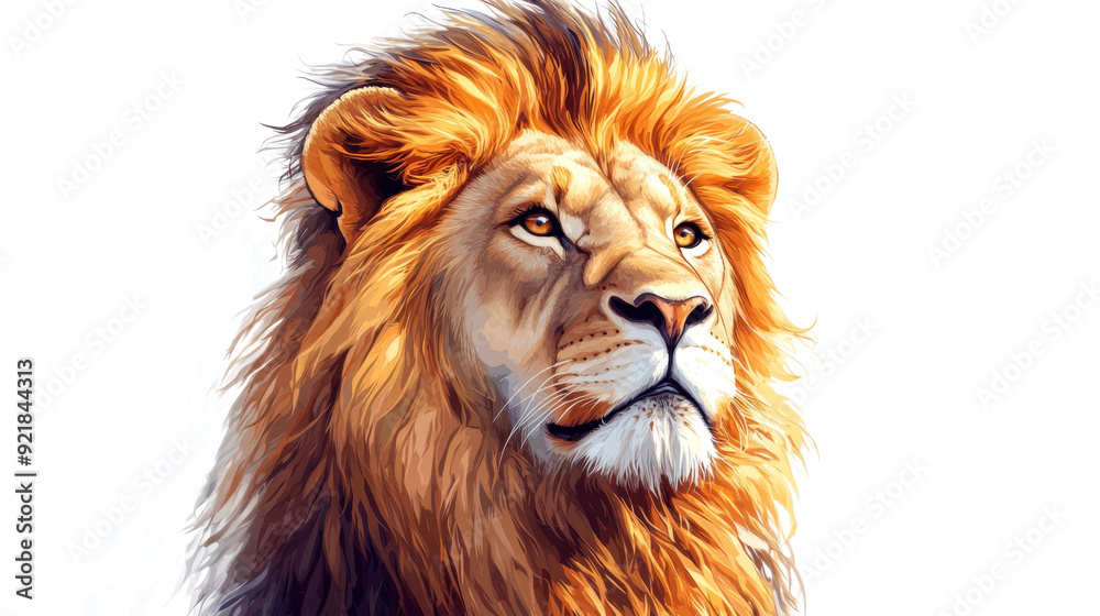 Majestic Lion with Golden Majestic Lion with Golden