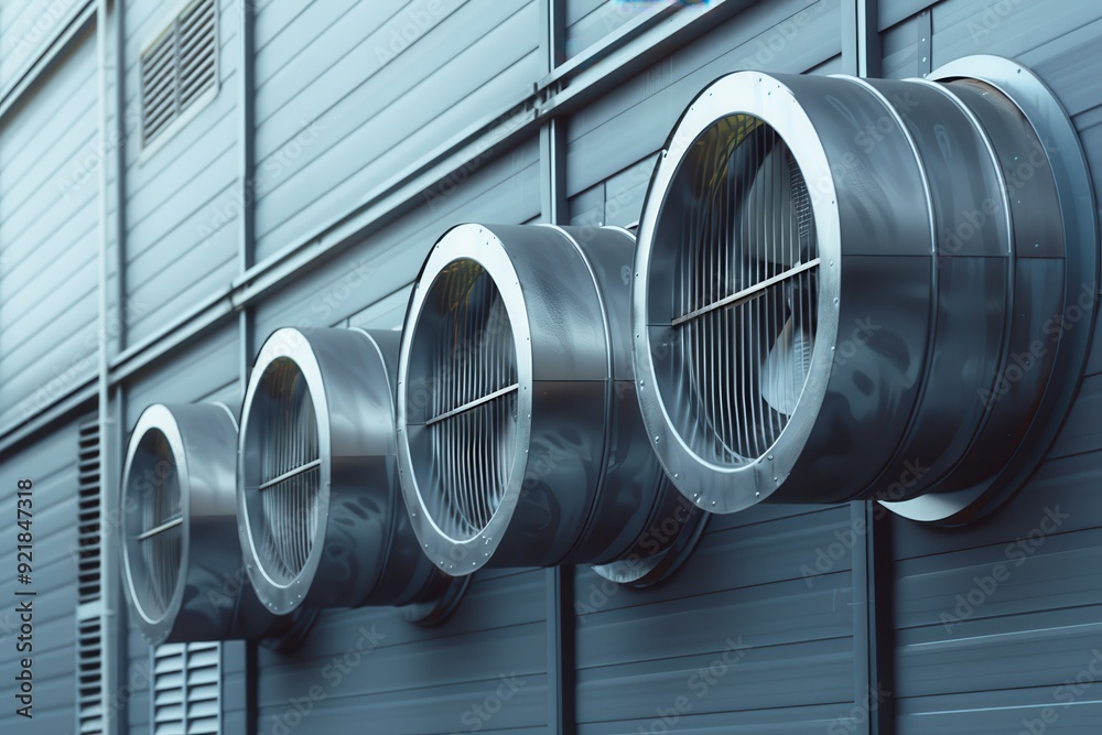 Industrial Ventilation: Modern High Capacity Duct Fan for Industry Industrial Ventilation: Modern High Capacity Duct Fan for Industry