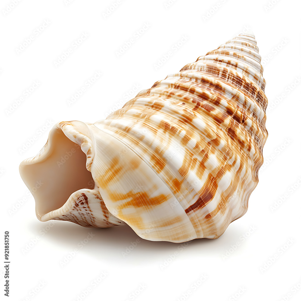 Seashells white background, the animals that have a hard shell as a shield to help them survive safely Seashells white background, the animals that have a hard shell as a shield to help them survive safely