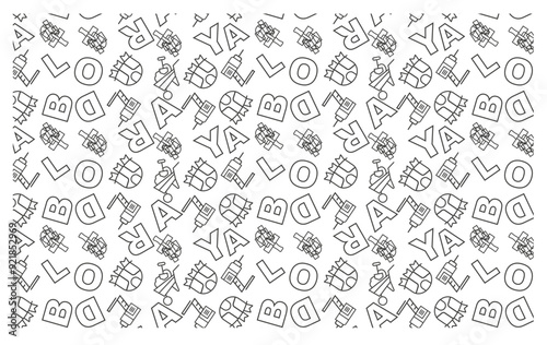 Festive Labor Day pattern featuring vibrant designs and celebratory motifs.