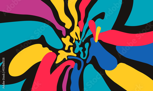 Vibrant Abstract Color Explosion - Abstract Background