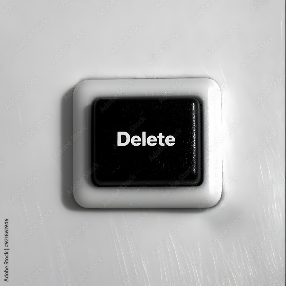 The delete key on a computer keyboard a symbol for erasing removing or discarding digital The delete key on a computer keyboard a symbol for erasing removing or discarding digital