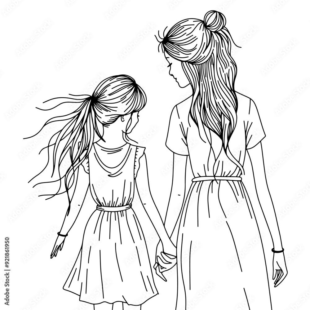 a mother holding her child, minimalistic design capturing tender moments of motherhood a mother holding her child, minimalistic design capturing tender moments of motherhood