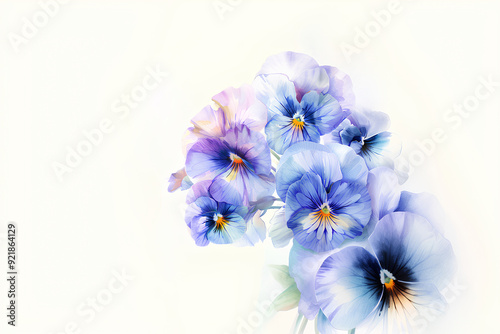 美しいパンジーの花 photo