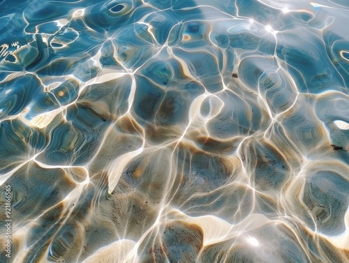 blue shadow water background