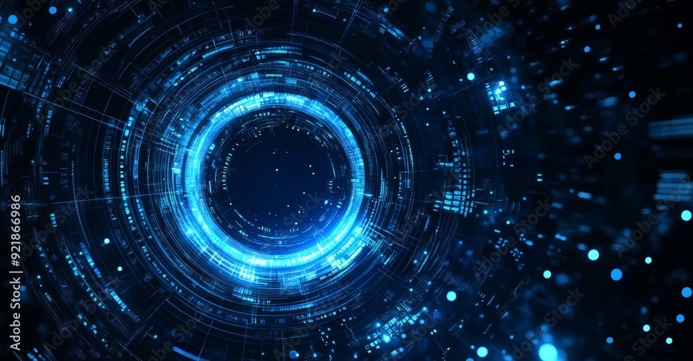 Background of an industrial and technological circle Background of an industrial and technological circle