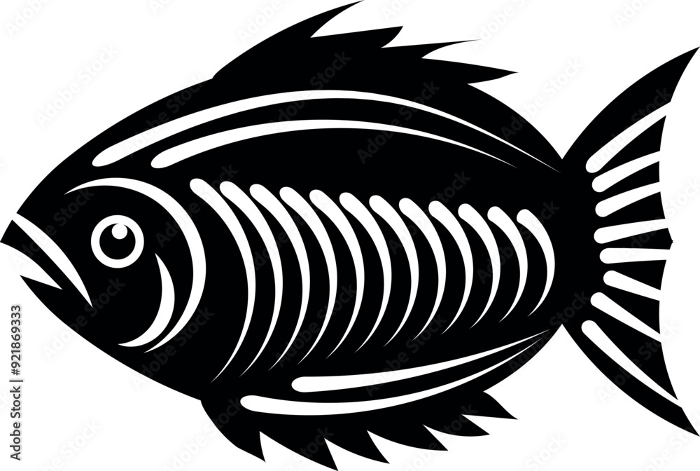 Fish collection silhouette vector trendy design Fish collection silhouette vector trendy design