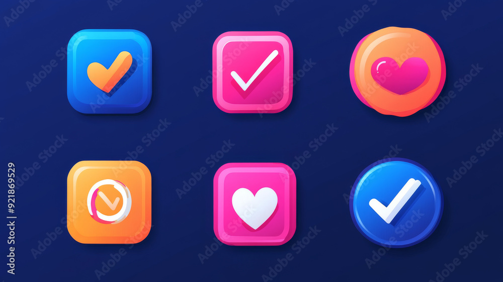 Social media and profile verified badge icon. Includes check and approved, accept, and Instagram verified badge icons. Vector illustration. Social media and profile verified badge icon. Includes check and approved, accept, and Instagram verified badge icons. Vector illustration.