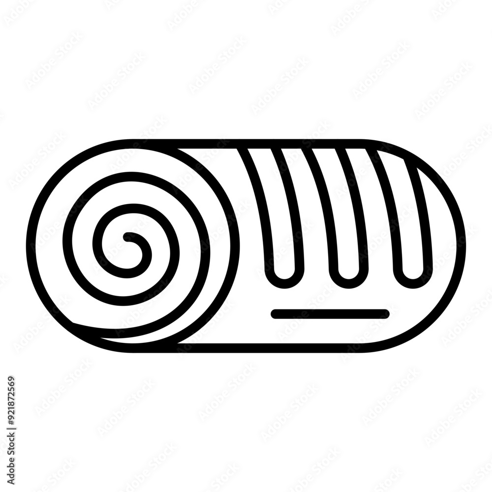 Swiss roll Icon Swiss roll Icon