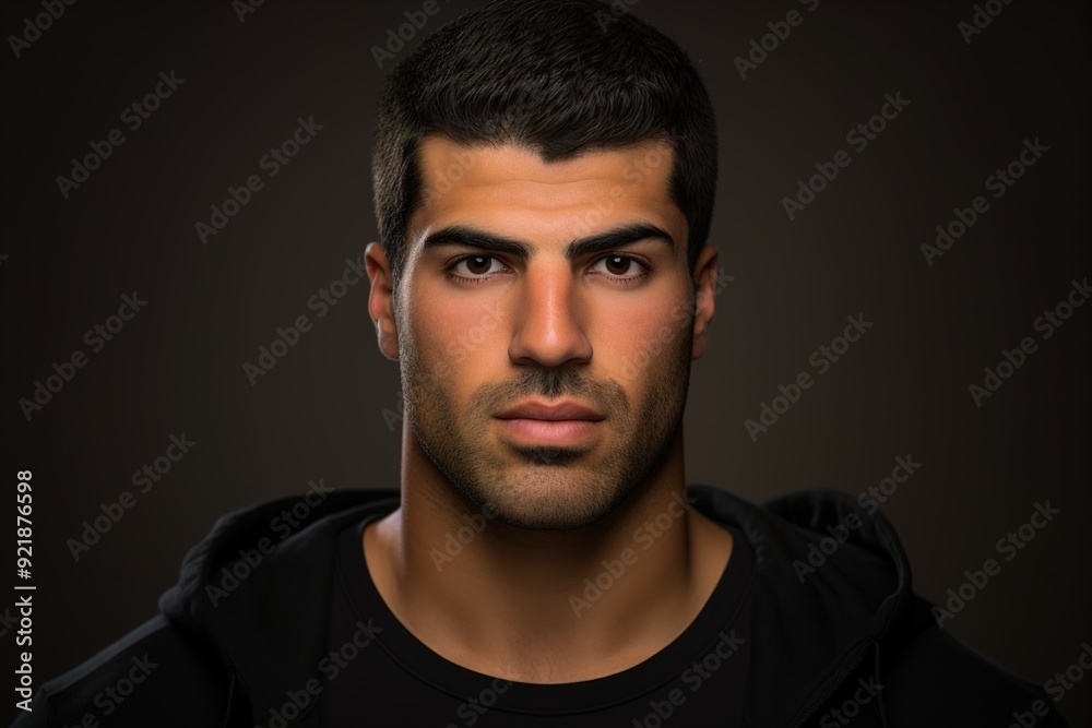 A man with a beard and a black hoodie A man with a beard and a black hoodie