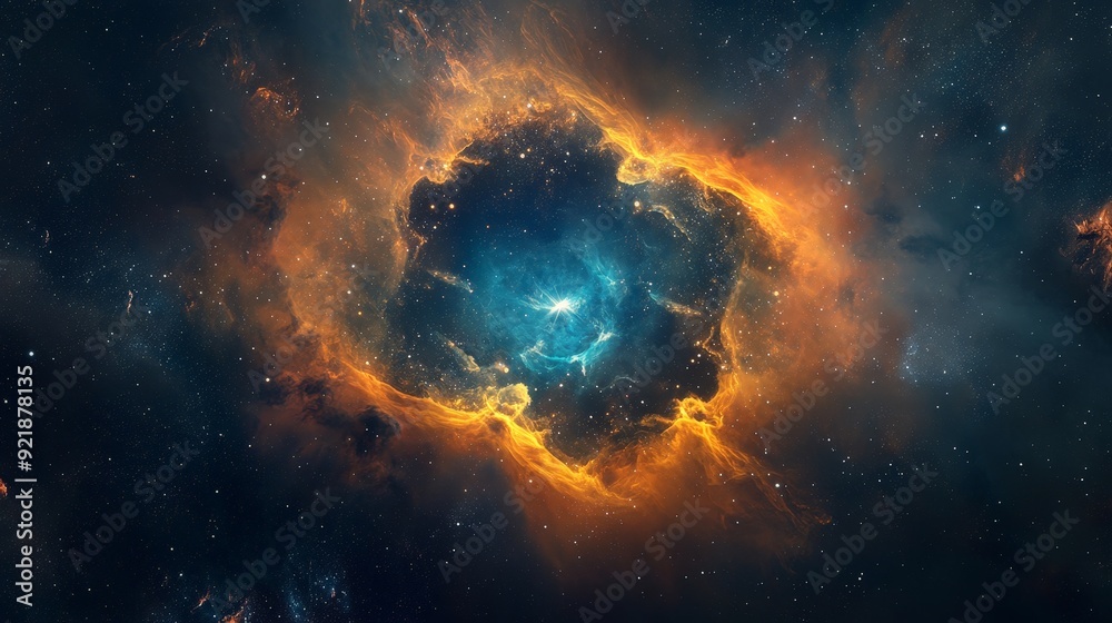 A captivating image of a planetary nebula with intricate shapes and glowing gases. The delicate and colorful structure of the nebula creates a beautiful and otherworldly cosmic scene A captivating image of a planetary nebula with intricate shapes and glowing gases. The delicate and colorful structure of the nebula creates a beautiful and otherworldly cosmic scene
