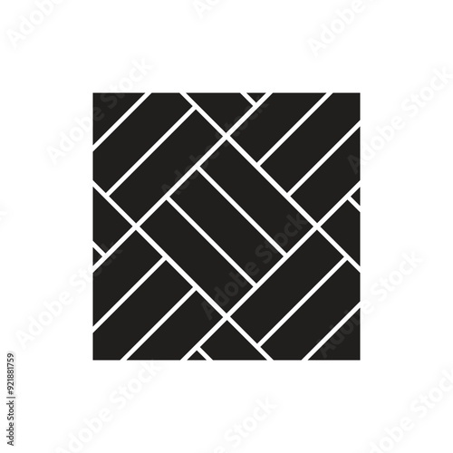 Parquet floor vector icon. Wood floor icon. Simple element illustration from construction tools concept