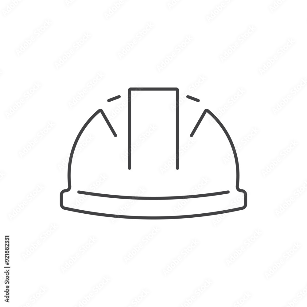 Helmet icon. Builder safety helmet vector icon isolated on white background. Construction symbol. Trendy Flat style for graphic design, Web site, UI. Vector illustration Helmet icon. Builder safety helmet vector icon isolated on white background. Construction symbol. Trendy Flat style for graphic design, Web site, UI. Vector illustration