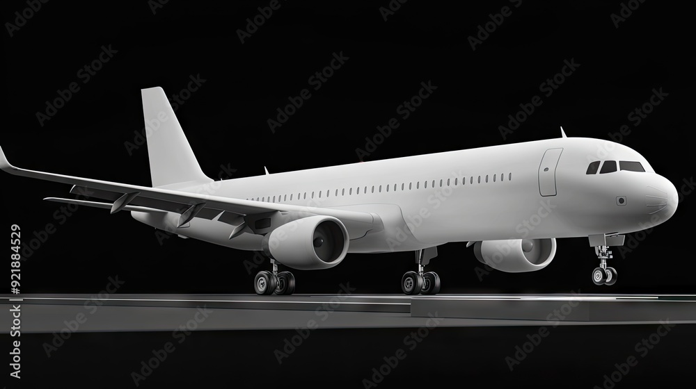 Obraz premium A small white airplane gracefully soars through the azure sky, proudly trailing a vibrant advertising banner behind it